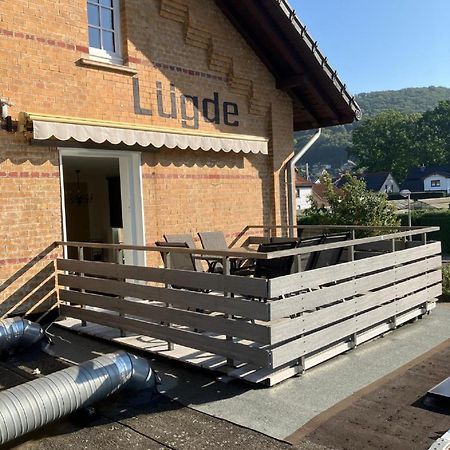 Ferienwohnung Im Bahnhof Luegde Bagian luar foto