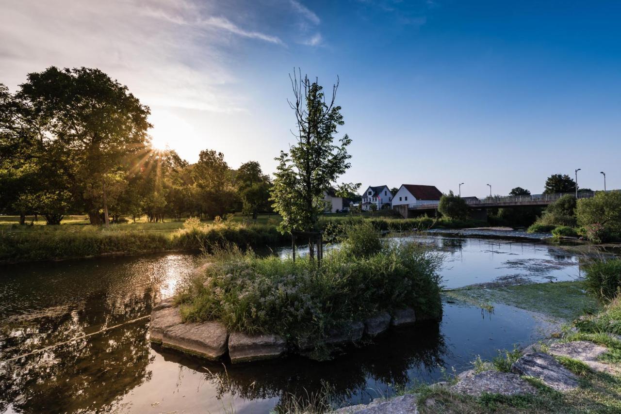Ferienwohnung Im Bahnhof Luegde Bagian luar foto