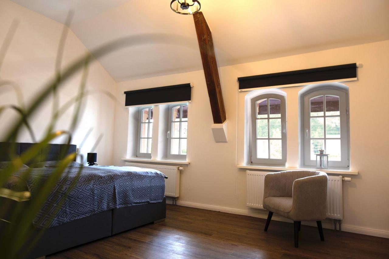 Ferienwohnung Im Bahnhof Luegde Bagian luar foto